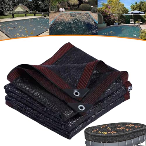 Pool Abdeckung Rund 366 Winterabdeckung - Laubnetz Pool Feinmaschig, Winterfeste Abdeckplane für Oberirdische Pools, Schutz vor Laub und Schmutz (500 x 600 cm) von Xiyocadt