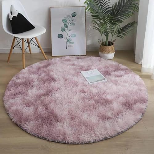 Runder Teppich Flauschige Rutschfeste Badematte Rund oder Bettvorleger Weicher Badteppich Für Wohnzimmer Badezimmer Kinderzimmer Auch Ideal Für Familien Mit Kindern Und Haustieren (Grau-Lila 1,160CM) Runder Teppich Flauschige Rutschfeste Badematte Rund oder Bettvorleger Weicher Badteppich Für Wohnzimmer Badezimmer Kinderzimmer Auch Ideal Für Familien Mit Kindern Und Haustieren (Grau-Lila 1,160CM) von Xiyocadt