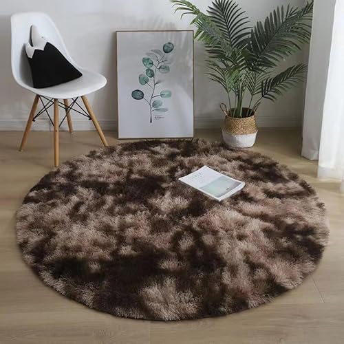 Runder Teppich Flauschige Rutschfeste Badematte Rund oder Bettvorleger Weicher Badteppich Für Wohnzimmer Badezimmer Kinderzimmer Auch Ideal Für Familien Mit Kindern Und Haustieren (Kaffeebraun2,80CM) Runder Teppich Flauschige Rutschfeste Badematte Rund oder Bettvorleger Weicher Badteppich Für Wohnzimmer Badezimmer Kinderzimmer Auch Ideal Für Familien Mit Kindern Und Haustieren (Kaffeebraun2,80CM) von Xiyocadt