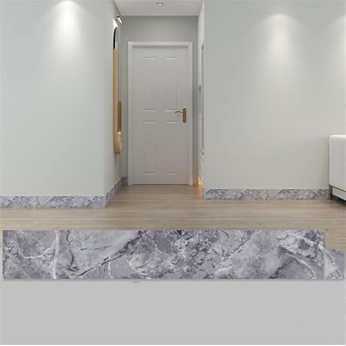 Xiyocadt 10 Stück Übergangsprofil Selbstklebend, PVC Fußböden Abdeckleiste, Übergangsleiste Boden, ohne Bohren, Abdeckleiste für Schwellen Abschlussleisten Bodenprofil (A,6×60cm) von Xiyocadt