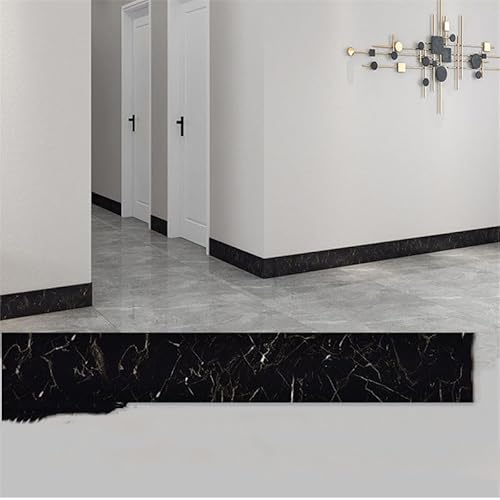 Xiyocadt 10 Stück Übergangsprofil Selbstklebend, PVC Fußböden Abdeckleiste, Übergangsleiste Boden, ohne Bohren, Abdeckleiste für Schwellen Abschlussleisten Bodenprofil (D,12×60cm) von Xiyocadt