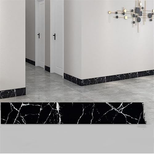 Xiyocadt 10 Stück Übergangsprofil Selbstklebend, PVC Fußböden Abdeckleiste, Übergangsleiste Boden, ohne Bohren, Abdeckleiste für Schwellen Abschlussleisten Bodenprofil (E,6×60cm) von Xiyocadt