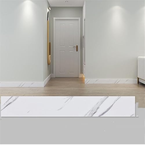 Xiyocadt 10 Stück Übergangsprofil Selbstklebend, PVC Fußböden Abdeckleiste, Übergangsleiste Boden, ohne Bohren, Abdeckleiste für Schwellen Abschlussleisten Bodenprofil (F,6×60cm) von Xiyocadt
