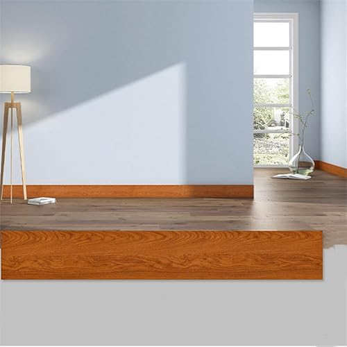 Xiyocadt 10 Stück Übergangsprofil Selbstklebend, PVC Fußböden Abdeckleiste, Übergangsleiste Boden, ohne Bohren, Abdeckleiste für Schwellen Abschlussleisten Bodenprofil (H,6×60cm) von Xiyocadt