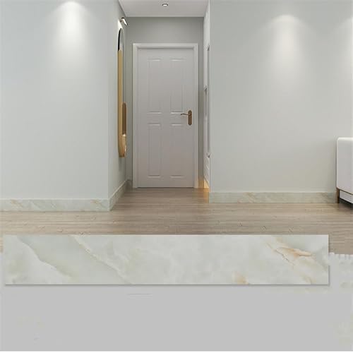 Xiyocadt 10 Stück Übergangsprofil Selbstklebend, PVC Fußböden Abdeckleiste, Übergangsleiste Boden, ohne Bohren, Abdeckleiste für Schwellen Abschlussleisten Bodenprofil (I,6×60cm) von Xiyocadt
