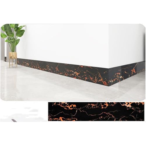 Xiyocadt 10 Stück Übergangsprofil Selbstklebend, PVC Fußböden Abdeckleiste, Übergangsleiste Boden, ohne Bohren, Abdeckleiste für Schwellen Abschlussleisten Bodenprofil (O,6×60cm) von Xiyocadt
