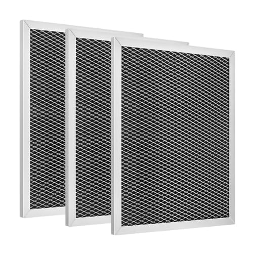 Xiyocadt 3 Stück Dunstabzugshaube Filter Metall, 267x211x9 mm Fettfilter für Dunstabzugshaube, Abzugshaube Filter für Küchenabzugshauben von Xiyocadt