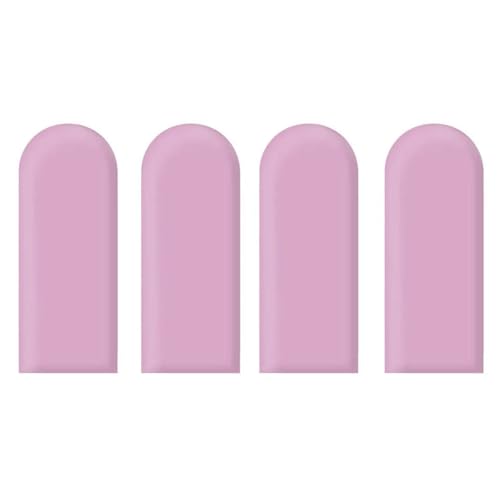 Xiyocadt 4 Stück Selbstklebend Wandpaneele Gepolstert, 3D PU Polsterpaneel Kinderzimmer Wandpolster, Dicke von 3 cm Kinder Sensorischer Wandpaneele, Wandschutz Wandkissen (Smog violett,20 x 50cm) von Xiyocadt