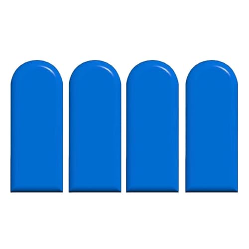 Xiyocadt 4 Stück Selbstklebend Wandpaneele Gepolstert, 3D PU Polsterpaneel Kinderzimmer Wandpolster, Dicke von 3 cm Kinder Sensorischer Wandpaneele, Wandschutz Wandkissen (dunkelblau,20 x 40cm) von Xiyocadt