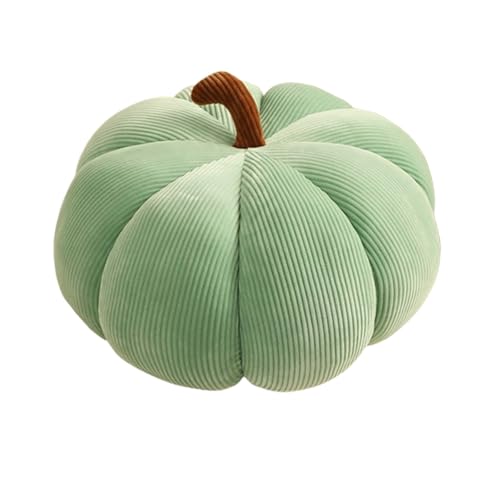 Xiyocadt Kürbis Kissen Weihnachtsdeko, Kürbis Deko Herbst Innen, Zierkissen Pillow, Halloween Dekokissen Innen Süß Couch für Kopfkissen, Kissen und Kissenbezüge (Grün, 18CM) von Xiyocadt