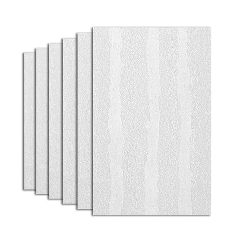 Xiyocadt Tapeten Vliestapete, Strukturtapete, Selbstklebende Tapete, Self Adhesive Wallpaper, Stampflehmwand Tapete für Wohnzimmer, Küche & Büro (30 x 60 cm x 5 Stück,A) von Xiyocadt