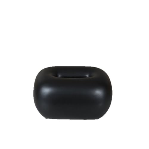 Einfache Keramik Tissue Box Desktop Ornamente Wohnzimmer Esstisch Serviette Gesichts Spender Serviettenhalter(Schwarz) von Xj2qFb5