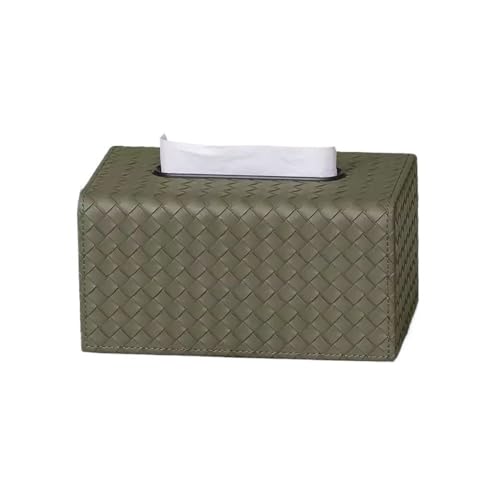 Einfache und Moderne Taschentuchbox for den Haushalt, Restaurant, Schreibtisch, dekorative Papierbox, kreative Aufbewahrungsbox for Kaffeetische Serviettenhalter(Green) von Xj2qFb5