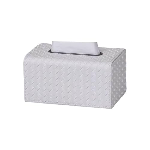 Einfache und Moderne Taschentuchbox for den Haushalt, Restaurant, Schreibtisch, dekorative Papierbox, kreative Aufbewahrungsbox for Kaffeetische Serviettenhalter(Weiß) von Xj2qFb5