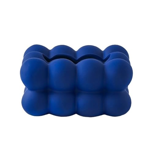 Keramik-Taschentuchbox, quadratisch, dekorativer Taschentuchbox-Halter, Haushalts-Taschentuchspender, Serviettenhalter for Kommode, Badezimmer-Dekor Serviettenhalter(Blue) von Xj2qFb5