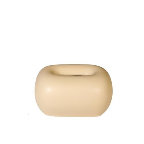 Kreative Keramik Tissue Box Hause Wohnzimmer Schlafzimmer Desktop Serviette Gesichts Spender Dekoration Serviettenhalter(Beige) von Xj2qFb5