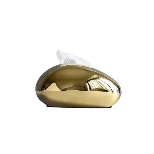Luxus Keramik Tissue Box Hause Wohnzimmer Kaffee Tisch Ornamente Kreative Serviette Gesichts Spender Serviettenhalter(Gold) von Xj2qFb5