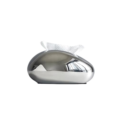 Luxus Keramik Tissue Box Hause Wohnzimmer Kaffee Tisch Ornamente Kreative Serviette Gesichts Spender Serviettenhalter(Silver) von Xj2qFb5