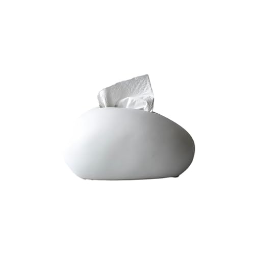 Luxus Keramik Tissue Box Hause Wohnzimmer Kaffee Tisch Ornamente Kreative Serviette Gesichts Spender Serviettenhalter(Weiß) von Xj2qFb5