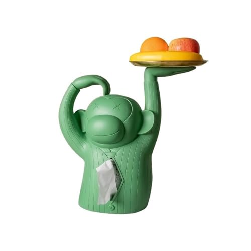 Taschentuchbox-Halter, multifunktionaler Aufbewahrungsregal for Zuhause, Wohnzimmer, Couchtisch, perfekt for Schreibtische, Arbeitsplatten, Schminktische Serviettenhalter(Green) von Xj2qFb5