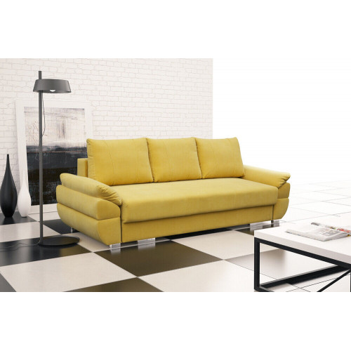 3-Sitzer Schlafsofa mit Klappcouch und Schlaffunktion inklusive Bettkasten von Xl Moebel