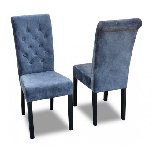 6x Chesterfield Stuhl Set Sitz Polster Garnitur Esszimmer Stühle Lehn Leder von Xl Moebel