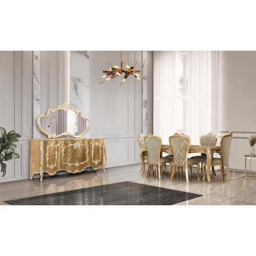 Anrichte Spiegel Luxus Gruppe Kommode Garnitur Kommoden Schrank Anrichten Gold Anrichte Spiegel Luxus Gruppe Kommode Garnitur Kommoden Schrank Anrichten Gold von Xl Moebel