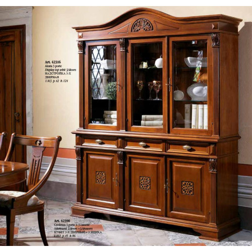 Anrichte Wandschrank Holz Buffet Vitrine Schrank Esszimmer Schränke von Xl Moebel