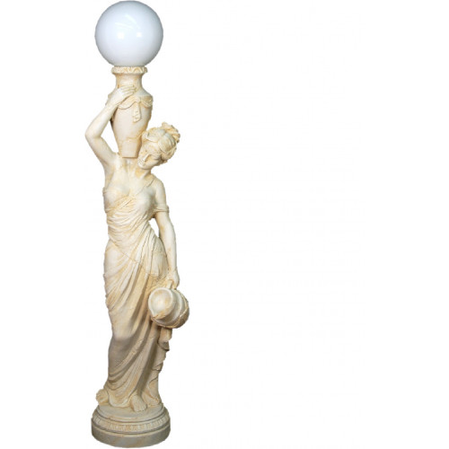 Antike Stil Figur Lebensgroß mit Beleuchtung Stehlampe Lampe Lampen Standleuchte von Xl Moebel