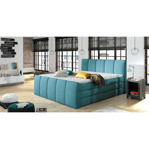 BOXSPRINGBETT DESIGN BETT TOPPER FEDERKERN DOPPELBETT POLSTERBETT mit BETTKASTEN BOXSPRINGBETT DESIGN BETT TOPPER FEDERKERN DOPPELBETT POLSTERBETT mit BETTKASTEN von Xl Moebel