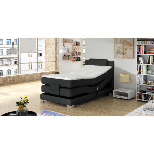 BOXSPRINGBETT DESIGN BETT TOPPER FEDERKERN POLSTERBETT 100 x 200 cm ELEKTRISCH von Xl Moebel