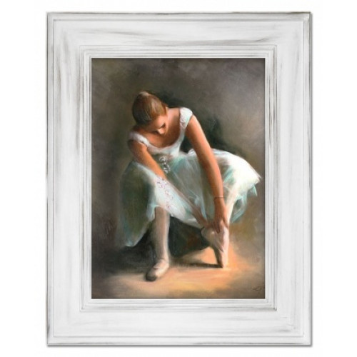 Ballerina in Vorbereitung Handarbeit Ölbilder Gemälde Leinwand G15702 von Xl Moebel