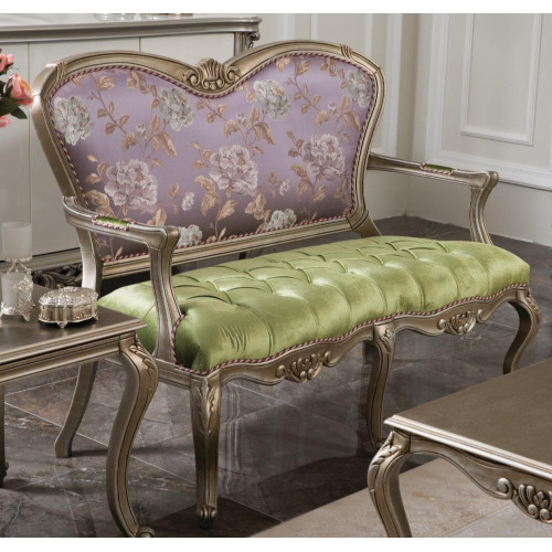 Barock Rokoko Bank Sofa Bunte Bänke Couch Klassische Möbel Chesterfield Barock Rokoko Bank Sofa Bunte Bänke Couch Klassische Möbel Chesterfield von Xl Moebel