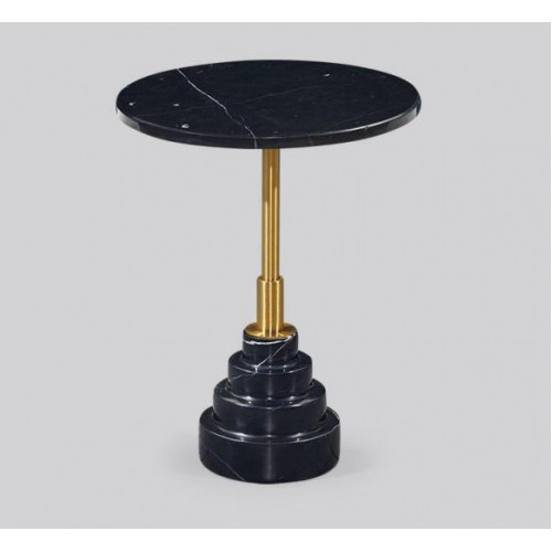 Beistell Tische Wohnzimmer Rund Modern Schwarz Couchtisch Luxus Marmor Tisch von Xl Moebel