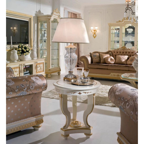 Beistelltisch Couchtisch Tisch Wohnzimmer Möbel Rund Beige Holz Beistelltisch Couchtisch Tisch Wohnzimmer Möbel Rund Beige Holz von Xl Moebel