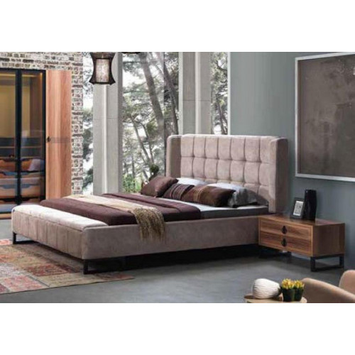 Bett Doppelbett Betten Möbel Einrichtung Schlafzimmer Design Stoff von Xl Moebel