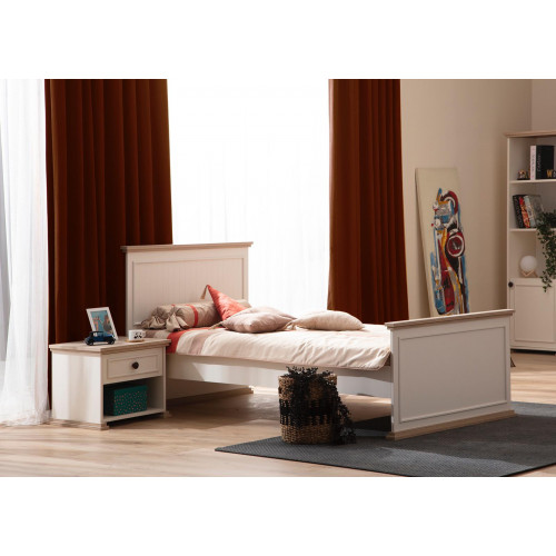 Bett Einzelbett Nachttisch Schlafzimmer 2tlg. Modern Luxus Möbel Neu von Xl Moebel