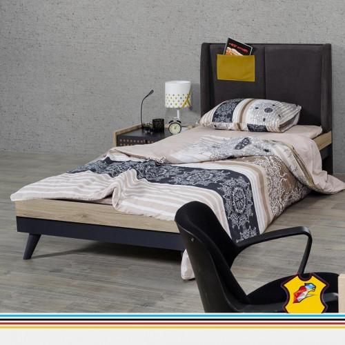 Bett Holz Betten Bettgestell Jugendzimmer Kinderzimmer Schwarz Einzelbett Bett Holz Betten Bettgestell Jugendzimmer Kinderzimmer Schwarz Einzelbett von Xl Moebel