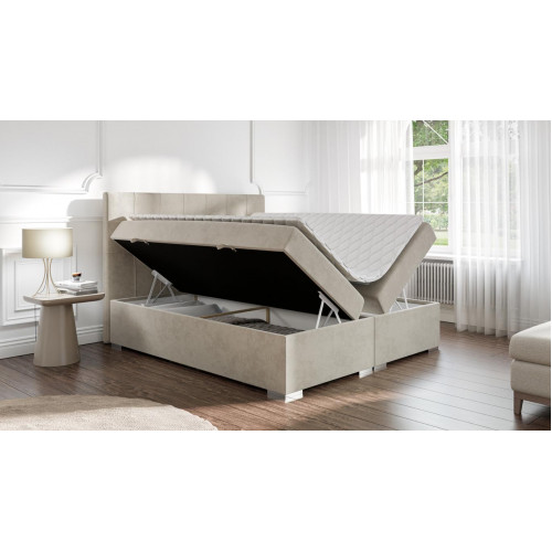 Bett Luxus Schlafzimmer Doppelbett Textil Polster Design Möbel Boxspringbett von Xl Moebel