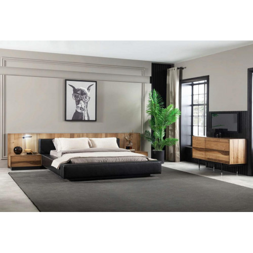 Bett Luxusmöbel 160x200 cm Doppelbett In schwarzer Farbe in modernem Bett Luxusmöbel 160x200 cm Doppelbett In schwarzer Farbe in modernem von Xl Moebel