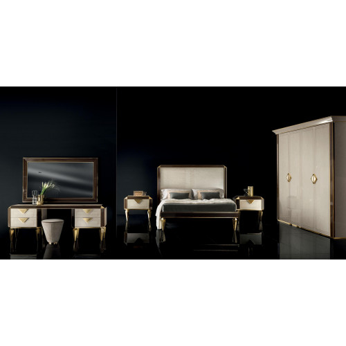 Bett Nachttisch Kleiderschrank 7 tlg. Schlafzimmer Set Design Luxus Schlafzimmer Bett Nachttisch Kleiderschrank 7 tlg. Schlafzimmer Set Design Luxus Schlafzimmer von Xl Moebel