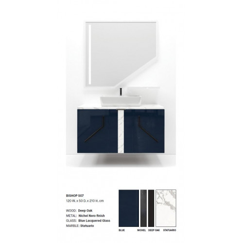 Blauer Badezimmerschrank Badezimmermöbel Regal Badezimmerschrank Holzregale Blauer Badezimmerschrank Badezimmermöbel Regal Badezimmerschrank Holzregale von Xl Moebel