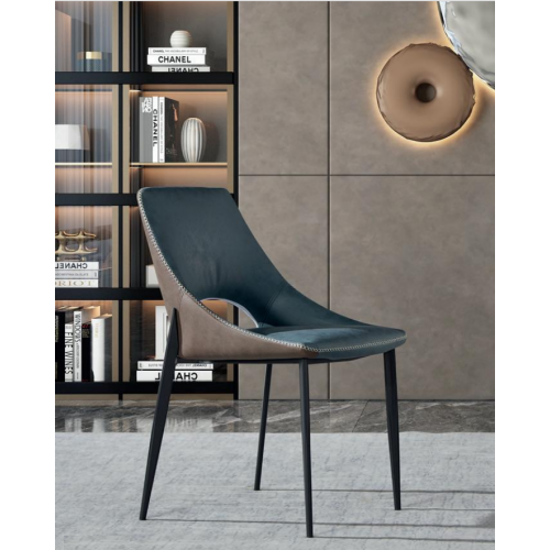 Blauer Kunstlederstuhl Textil Esszimmer Sitzmöbel Polsterstühle 1-Sitzer Blauer Kunstlederstuhl Textil Esszimmer Sitzmöbel Polsterstühle 1-Sitzer von Xl Moebel