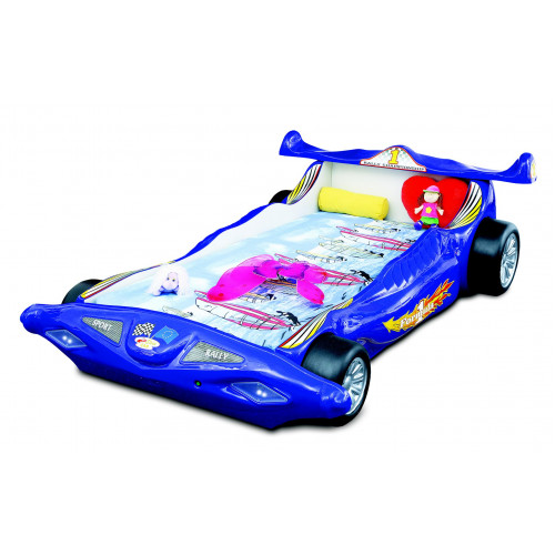 Blaues Rennauto Kinderbett Formula 1 Kinderbett Holzgestell Luxus Möbel von Xl Moebel