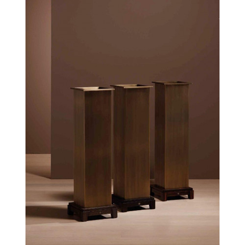 Blumentopf Wohnkultur Wohnzimmer Imitation Messing neue Farbe braun von Xl Moebel