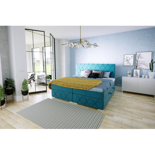 Boxspring Bett Hotel Doppel Textil Luxus Betten Bettkasten Polster Funktion Boxspring Bett Hotel Doppel Textil Luxus Betten Bettkasten Polster Funktion von Xl Moebel