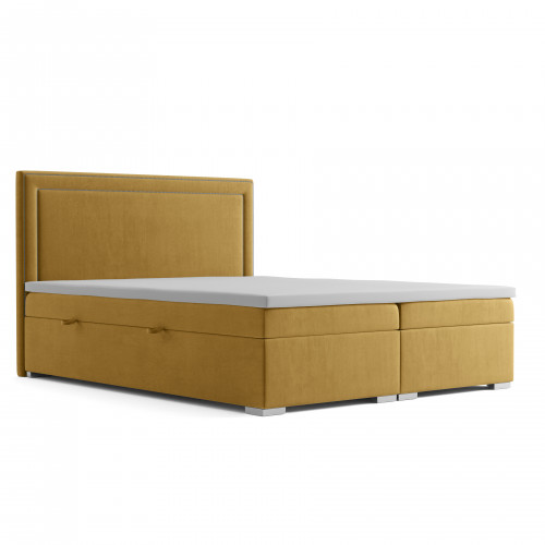 Boxspring Design Bett Hotel Doppel Betten Luxus Polster Bettkasten Funktion Gelb Boxspring Design Bett Hotel Doppel Betten Luxus Polster Bettkasten Funktion Gelb von Xl Moebel