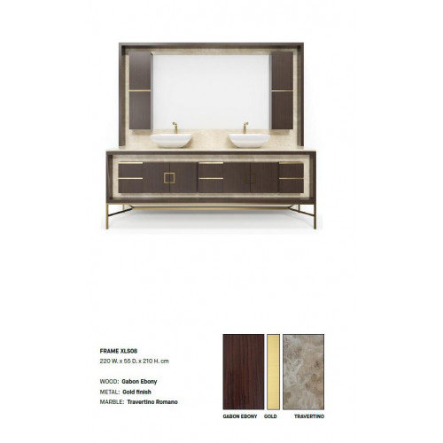 Brauner Badezimmerschrank Badezimmermöbel Regal Badezimmerschrank Holzregale von Xl Moebel
