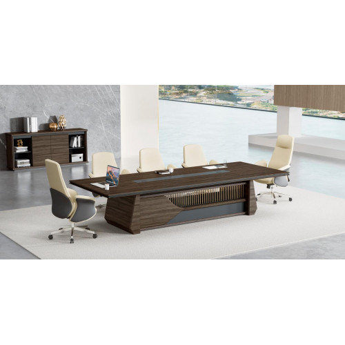 Brauner Konferenztisch Designer Besprechungstisch Arbeitszimmer Möbel von Xl Moebel