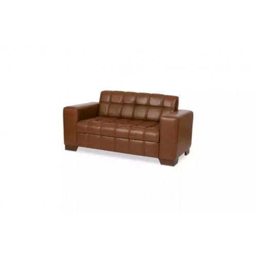 Brauner Leder Zweisitzer Büromöbel Büro-Möbelkollektion Stoffcouch von Xl Moebel